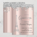 Search for silver quinceanera invitations Rose gold