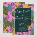 Search for bold floral wedding invitations Pink