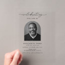 Search for elegant funeral invitations In loving memory