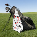 Search for red and black golf towels Abstract