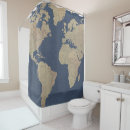 Search for world map shower curtains Vintage