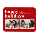 Search for happy holiday magnets Red