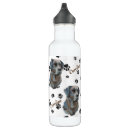 Search for black labrador water bottles Watercolor