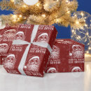 Search for funny santa wrapping paper Matching