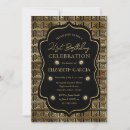 Search for vintage frame birthday invitations Gold