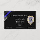 Search for police business cards Thin blue line