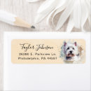 Search for westie return address labels West highland terrier