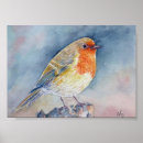 Search for robin posters Watercolor