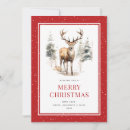 Search for stag christmas cards Red