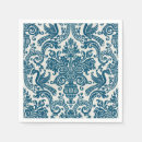 Search for vintage blue white floral napkins Watercolor