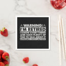 Search for funny retirement napkins Retired