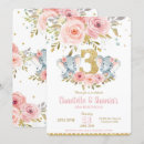 Search for girls 3rd birthday invitations Turning three