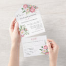 Search for watercolor peonies wedding invitations All in one