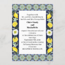 Search for mediterranean style wedding invitations Lemons