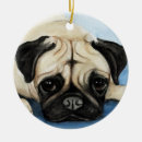 Search for pug christmas decor Watercolor