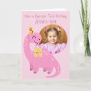 Search for dinosaur birthday cards Editable