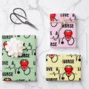 Search for nurses wrapping paper Stethoscope