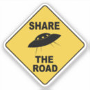 Search for funny caution sign stickers Ufo