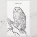 Search for owl stationery paper Wildlife