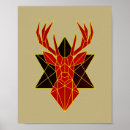 Search for modern deer art Geometric