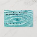 Search for pool service business cards Water