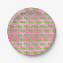 Search for pink gingham plates Southern