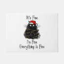 Search for christmas lights doormats Black