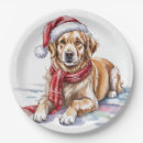 Search for golden retriever christmas plates Dog