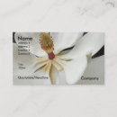 Search for magnolia flower business cards Black