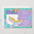 Search for mermaid 4th birthday invitations Girls