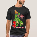 Search for dinosaur 4th birthday tshirts Blue