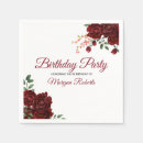 Search for red rose napkins Flowers