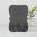 Search for classic elegant wedding invitations Black