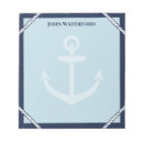 Search for nautical notepads Navy blue