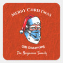 Search for vintage santa face stickers Merry christmas