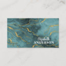 Search for teal and gold business cards For her