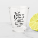 Search for bride and groom shot glasses Typography