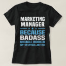 Search for marketing manager tshirts Job