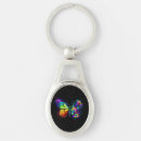 Search for rainbow roses key rings Butterfly