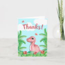 Search for dinosaur birthday thank you cards Pink