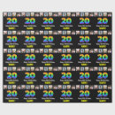 Search for 20th birthday wrapping paper 20 years old