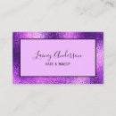 Search for purple foil business cards Aesthetician