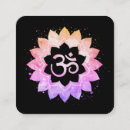 Search for om symbol business cards Holistic