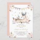 Search for deer bridal shower invitations Watercolor