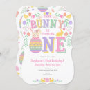 Search for some bunny is turning 1 invitations Easter