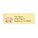 Search for pig return address labels Animals