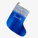 Search for blue and silver christmas stockings For her