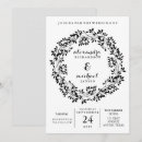 Search for black white and grey invitations Rustic