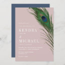 Search for peacock wedding invitations Feather