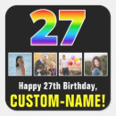 Search for twenty seven stickers 27th birthday